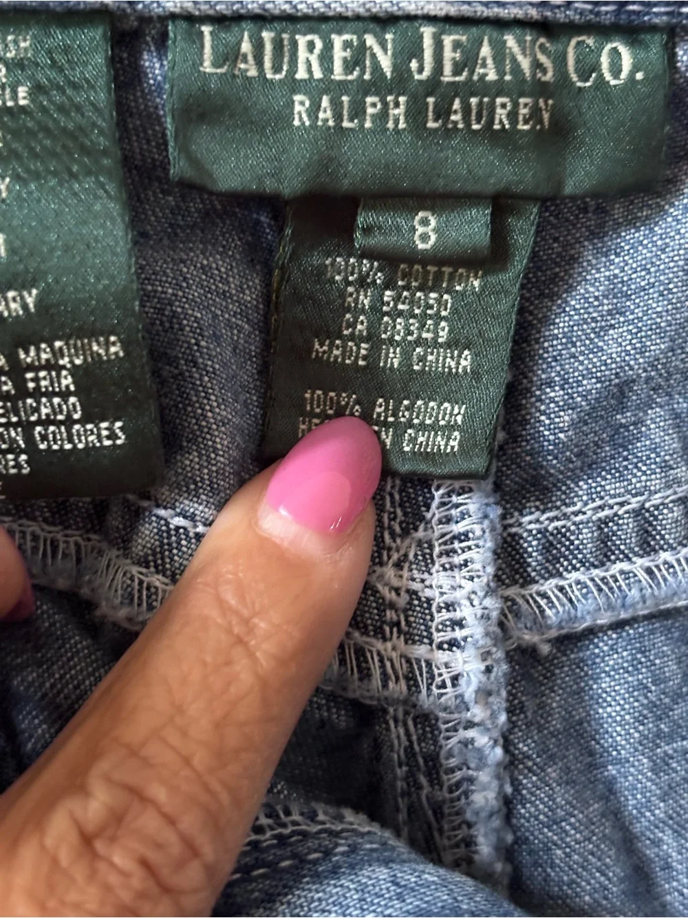 Lauren Ralph Lauren Blue Straight-Leg Jeans